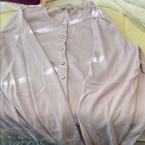 Banana Republic Factory Light Pink Cardigan